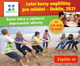 Summer Camp banner with some info about English classes for teenagers in Dublin in summer 2019