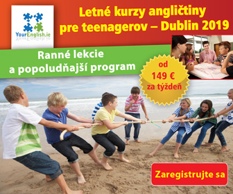 Summer Camp banner with some info about English classes for teenagers in Dublin in summer 2019