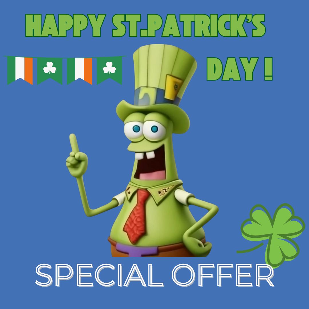 Seasonal promo picture themed with St. Patrick's Day