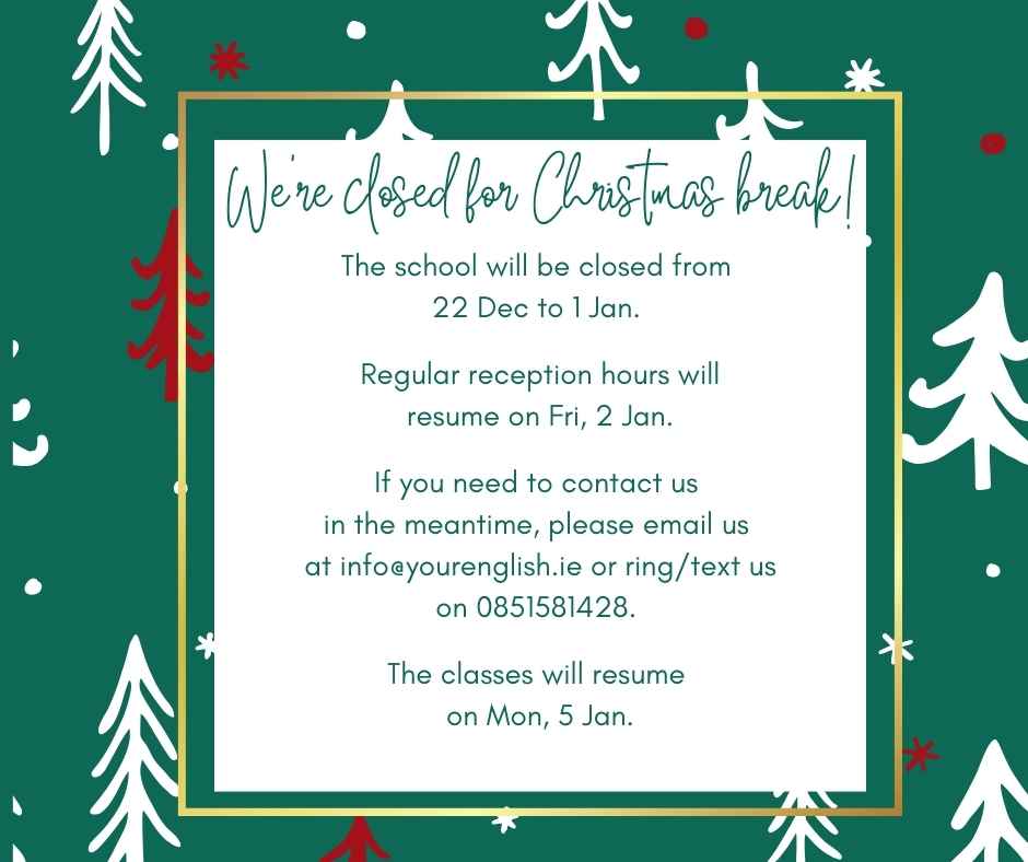 School opening days around Christmas 2025